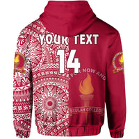 (Custom Text and Number) Beulah Tonga College Hoodie Class of Year Tongan Ngatu Pattern LT14 - Polynesian Pride