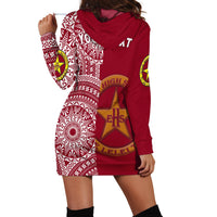 (Custom Personalised) Tonga Eua High School Hoodie Dress Class Of Year Tongan Ngatu Pattern LT14 - Polynesian Pride
