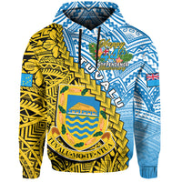 Custom Tuvalu 1978 Hoodie Happy 44th Independence Anniversary Polynesian Pattern LT14 - Polynesian Pride