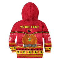 (Custom Personalised) Papua New Guinea Christmas Hoodie KID Bird Of Paradise Bikpela Hamamas Blong Dispela Krismas LT14 - Polynesian Pride