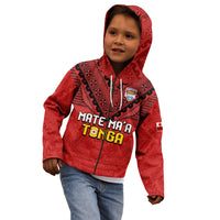 Tonga Rugby MMT Hoodie KID Ngatu Mate Maa Tonga Simple LT13 - Polynesian Pride