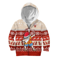 (Custom Personalised) Hawaii Mele Kalikimaka Hoodie KID Dabbing Santa Red Merry Christmas LT14 - Polynesian Pride