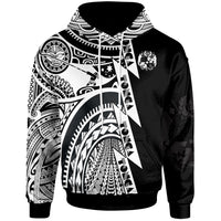 Polynesian Tonga Zip up Hoodie Maui Moana Tattoo with Seal Tonga - Polynesian Pride