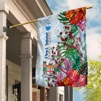(Custom Personalised) Fiji Flag Proud Fijian Tapa mix Tagimoucia Flowers LT13 House Flag - Polynesian Pride