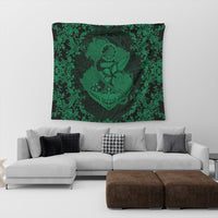 Hawaii Anchor Hibiscus Flower Vintage Tapestry - AH - Green - Polynesian Pride