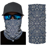 Hawaii Bandana Polynesian Culture Blue White - Polynesian Pride