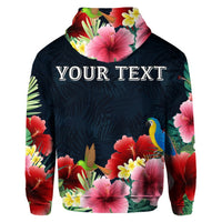 Custom Hawaii Forest Hibiscus Hoodie - Polynesian Pride