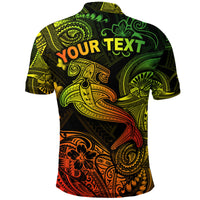 Custom Hawaii Hammer Shark Polynesian Polo Shirt Unique Style Reggae - Polynesian Pride
