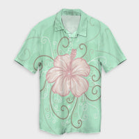 Hawaii Hibiscus Pastel Hawaiian Shirt - AH Unisex Black - Polynesian Pride