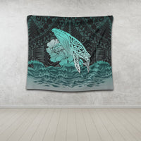 Hawaii Hibiscus Wale Polynesian Tapestry - AH - Polynesian Pride