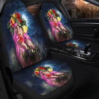 Hawaii Kanaka Colorful Hula Girl Car Seat Covers - Dinh Style - Polynesian Pride