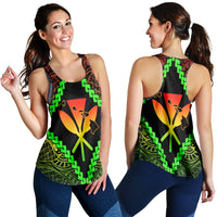 Hawaii Kanaka Kakau Polynesian Racerback Tank - AH Black - Polynesian Pride