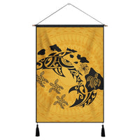Hawaii Love Animal Polynesian Hanging Poster - AH Hanging Poster Cotton And Linen - Polynesian Pride