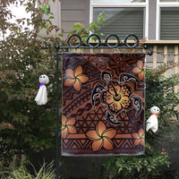 Hawaii Mix Polynesian Turtle Plumeria Flag - AH - Nick Style - Orange - Polynesian Pride