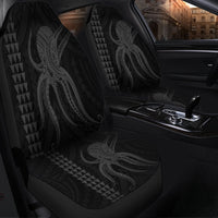Hawaii Octopus KaKau Polynesian Car Seat Covers - Gray - AH - Polynesian Pride