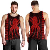 Hawaii Octopus KaKau Polynesian Tank Top - Red - AH - Polynesian Pride