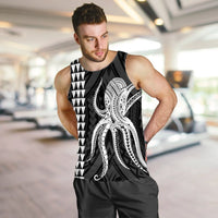 Hawaii Octopus KaKau Polynesian Tank Top - White - AH - Polynesian Pride