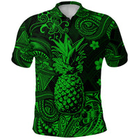 Hawaii Pineapple Polynesian Polo Shirt Unique Style Green LT8 - Polynesian Pride