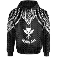 Hawaii Hoodie Polynesian Armor Style Black Unisex Black - Polynesian Pride
