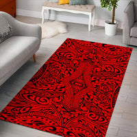 Hawaii Polynesian Culture Red Area Rug - AH - Polynesian Pride