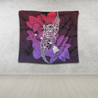 Hawaii Polynesian Hibiscus Sweat Tapestry - AH - Polynesian Pride