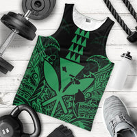 Hawaii Polynesian Kanaka Kakau Tank Top - Alan Style Green - AH - Polynesian Pride