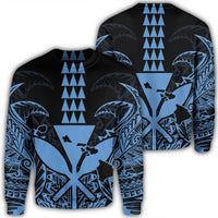 Hawaii Polynesian Kanaka Kakau Sweatshirt - Alan Style Pastel - AH Unisex Black - Polynesian Pride