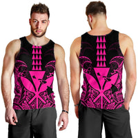 Hawaii Polynesian Kanaka Kakau Tank Top - Alan Style Pink - AH - Polynesian Pride