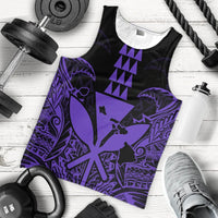 Hawaii Polynesian Kanaka Kakau Tank Top - Alan Style Purple - AH - Polynesian Pride