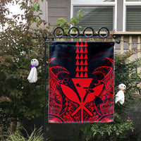 Hawaii Polynesian Kanaka Kakau Flag - Alan Style Red - AH - Polynesian Pride