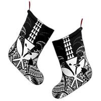 Hawaii Polynesian Kanaka Kakau Christmas Stocking - Alan Style White - AH - Polynesian Pride