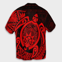 Hawaii Polynesian Turtle Hawaiian Shirt - Red - AH - Polynesian Pride