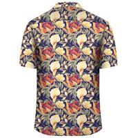 Hawaii Seamless Tropical Flower Plant And Leaf Pattern Background Hawaiian Shirt - Polynesian Pride