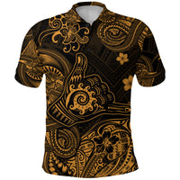 Hawaii Shaka Polynesian Polo Shirt Unique Style Gold LT8 - Polynesian Pride