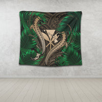 Hawaii Shark Polynesian Tropical Tapestry - Gold - AH - Polynesian Pride