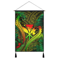 Hawaii Shark Polynesian Tropical Hanging Poster - Reggae - AH Hanging Poster Cotton And Linen - Polynesian Pride