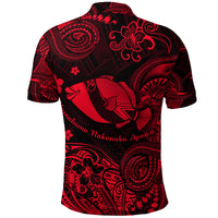 Hawaii State Fish: Humuhumu Nukunuku Apuaa Polynesian Polo Shirt Unique Style Red LT8 - Polynesian Pride