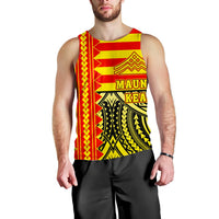 Hawaii Men's Tank Top - Hawaiian Mauna Kea Men's Tank Top - Speaka Style - AH - Polynesian Pride