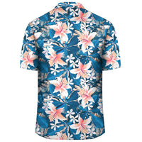 Hawaii Tropical Hibiscus Blue Hawaiian Shirt - Polynesian Pride