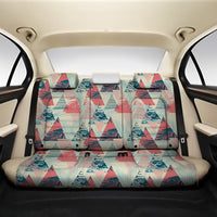 Hawaii Tropical Leaf Triangle Pattern Back Seat Cover One Size Black Back Car Seat Covers - Polynesian Pride