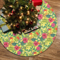 Hawaii Tropical Leaves And Flowers Tree Skirt - Polynesian Pride
