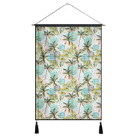 Hawaii Tropical Watercolor Palm Tree Leaf Hanging Poster - AH- Hanging Poster 43 x 65 cm Cotton And Linen - Polynesian Pride