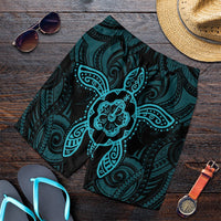 Hawaii Turtle Fixed Blue Men's Shorts AH Art - Polynesian Pride