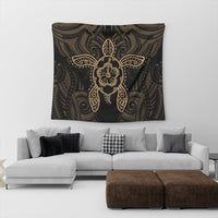 Hawaii Turtle Fixed Gold Tapestry AH - Polynesian Pride