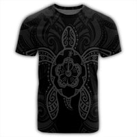 Hawaii Turtle Fixed Gray T Shirt - Polynesian Pride