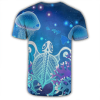Hawaii Turtle Jellyfish Coral T Shirt Galaxy T Shirt - Polynesian Pride