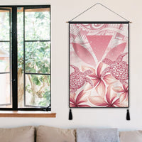 Hawaii Turtle Kanaka Plumeria Polynesian Hanging Poster Pink - AH - Polynesian Pride