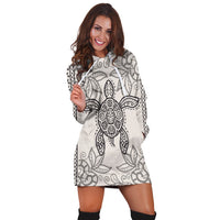 Hawaii Turtle Pattern Hoodie Dress - AH - Polynesian Pride