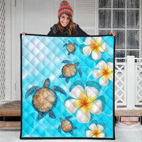 Hawaii Turtle Plumeria Ocean Premium Quilts - AH - Polynesian Pride