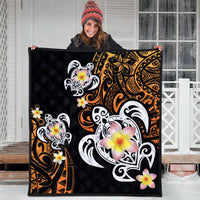 Hawaii Turtle Plumeria Polynesian Premium Quilt - Hete Style - AH - Polynesian Pride
